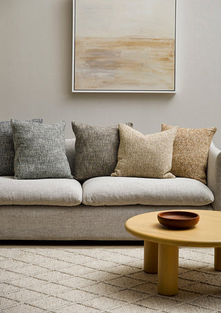 Cushion - Cumbria With Feather Inner - Oat