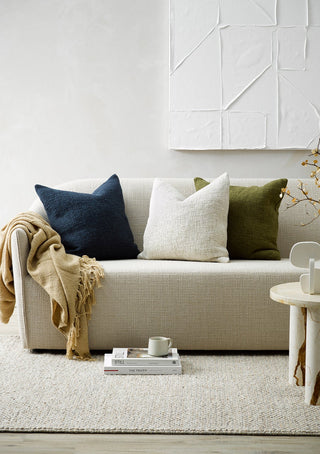 Cushion - Cyprian With Feather Inner - Oatmeal