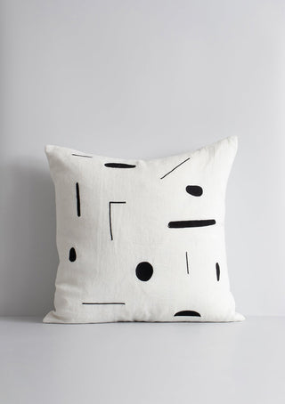 Cushion - Emile With Feather Inner - Milk