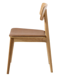 Madras Dining Chair Tan - Solid Oak Frame Lacquered