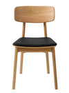 Madras Dining Chair Black - Solid Oak Frame lacquered
