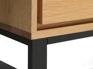 Livorno TV Unit Small - Natural Brushed Oak/Oak Veneer