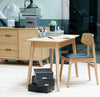 Madras Dining Chair Black - Solid Oak Frame lacquered