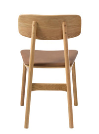 Madras Dining Chair Tan - Solid Oak Frame Lacquered