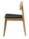 Madras Dining Chair Black - Solid Oak Frame lacquered