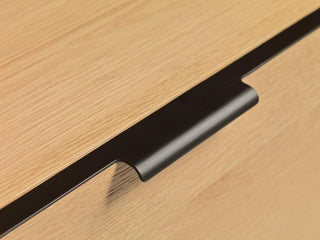 Livorno TV Unit Small - Natural Brushed Oak/Oak Veneer