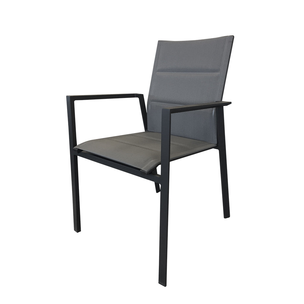 Grove Outdoor Dining Chair Charcoal