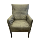Hugo Steel Chair - NZ Made - Eastwood Brunswick Fabric