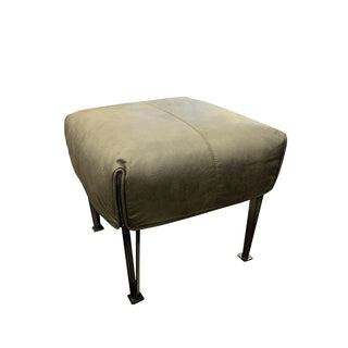 Hugo Steel Ottoman - Nz Made - Eastwood Brunswick Fabric