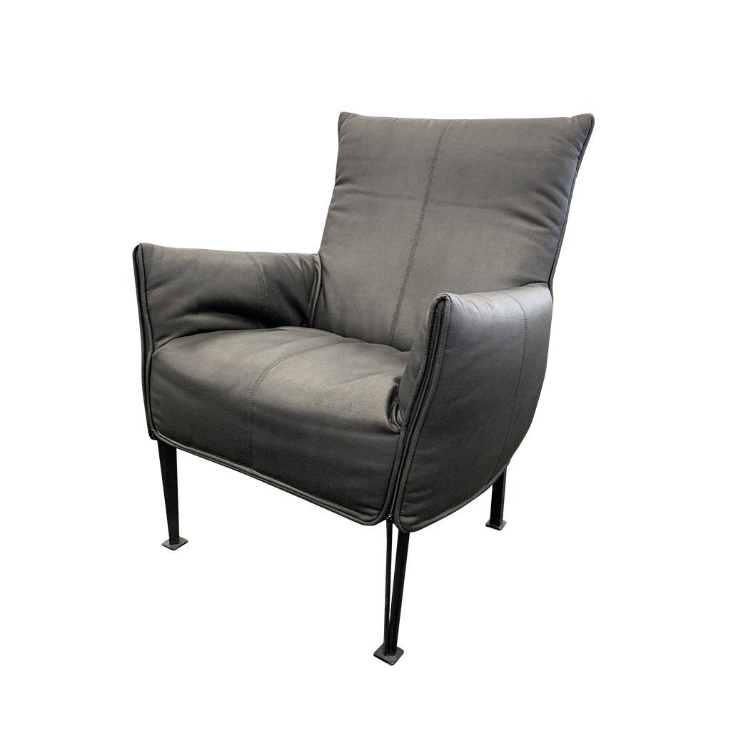 Hugo Steel Chair fabric back