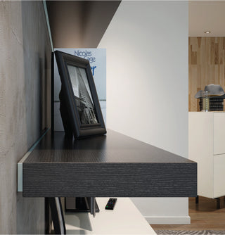 Floating Shelf 2200 - Black Oak Veneer