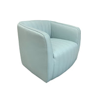 Marvy Leather Swivel Chair - Urban Sofa Rio Duck Egg Leather 