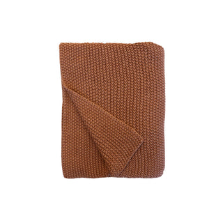 Throw - Milford Moss Stitch Cotton - Muted Clay