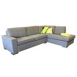 Oxford 2 piece sofa in Jake grey fabric