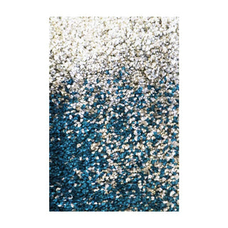 Saxony Mer Rug in Sea Green/Cream - close up