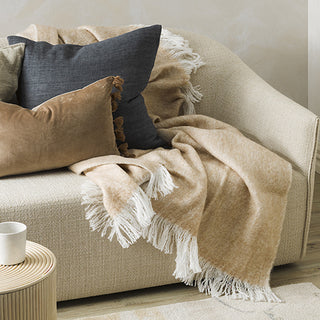 Sorrento Throw - Wool Blend - Clay