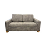 Stevo 2.5 seater NZ made sofa in mid-grey Eastwood Dove fabric.