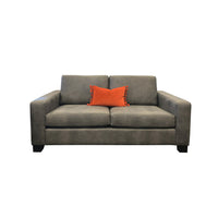 Stevo 2.5 seater sofa styled with red Mulberi cushion