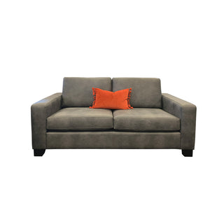 Stevo 2.5 seater sofa styled with red Mulberi cushion