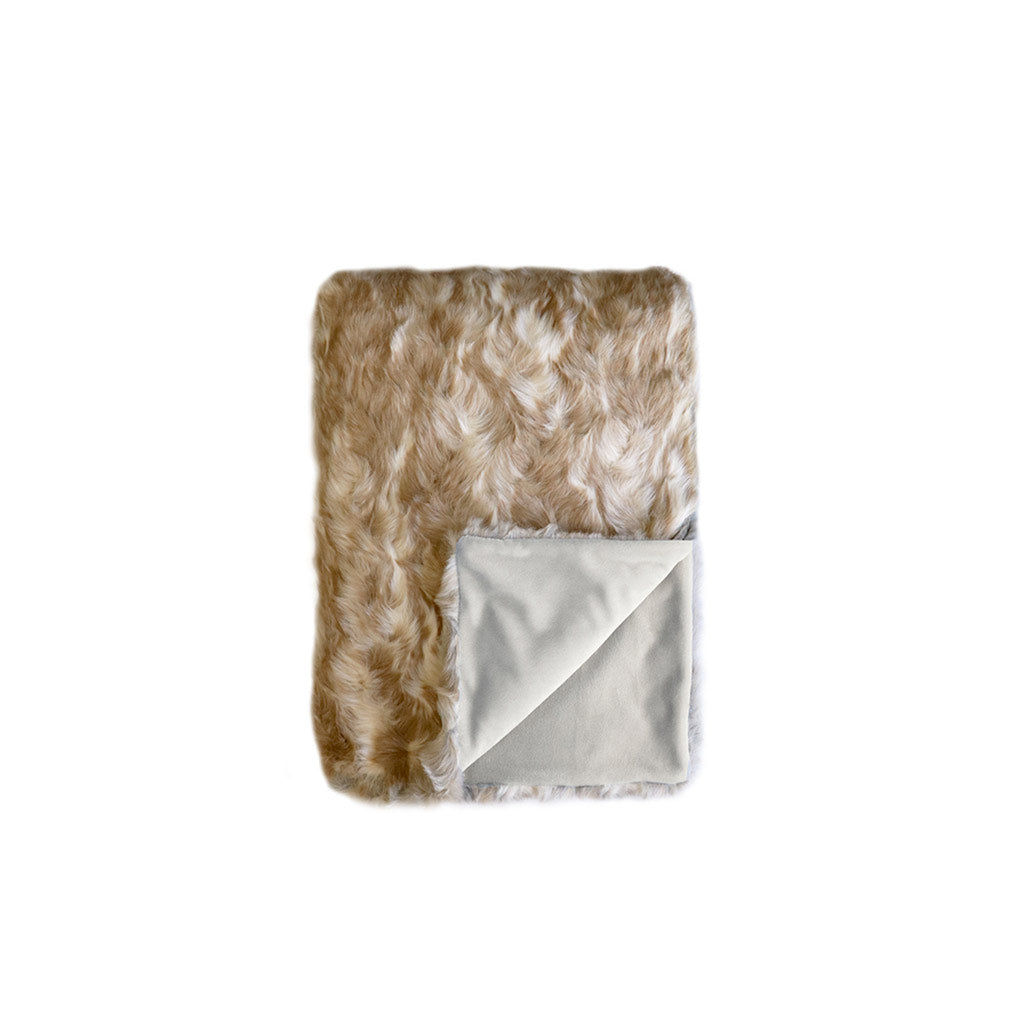 Throw Heirloom Faux Fur Squirrel Fawn FURNISH