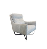 Trento Chair - Urban Sofa Chevron Grey Fabric 
