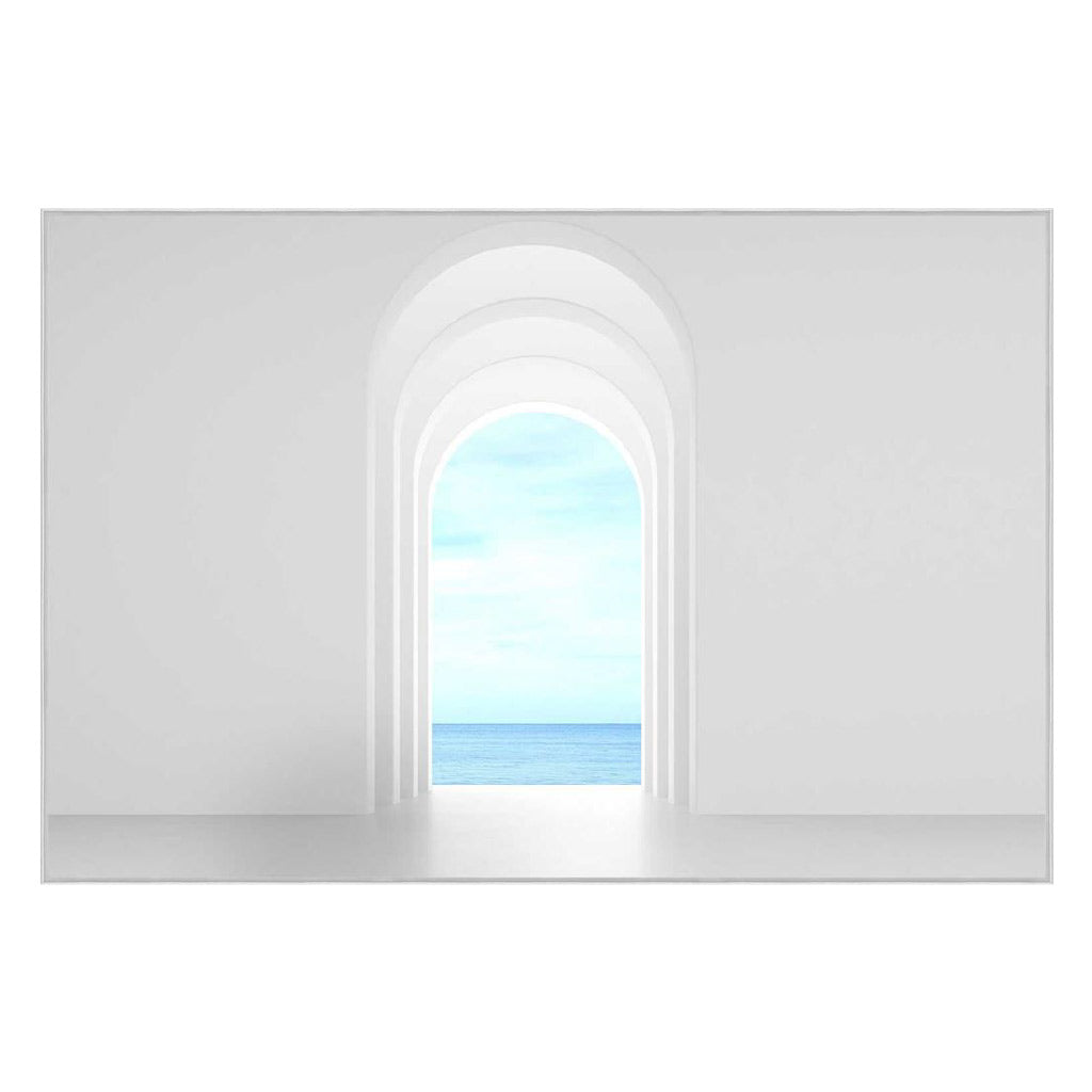 Wall Art - Santorini - White Frame - 120x80cm