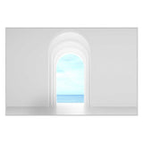 Wall Art - Santorini - White Frame - 120x80cm